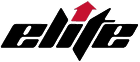 Elite logo with red arrow design