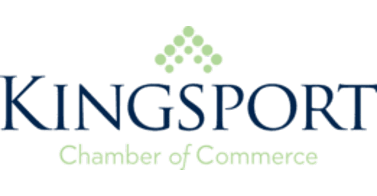 Kingsport Chamber of Commerce logo on black.